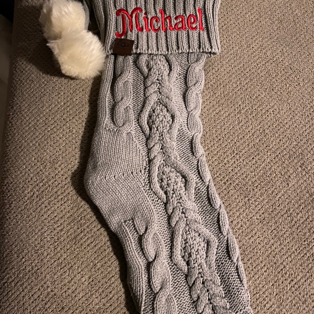 Gray Ugg stocking “Michael”
